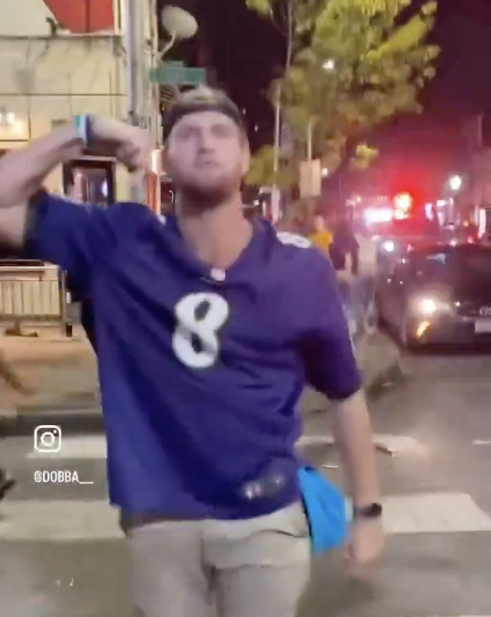 The Ravens fan who beat up two Commanders fan yelled, "I don't lose! I don't f--king lose!"